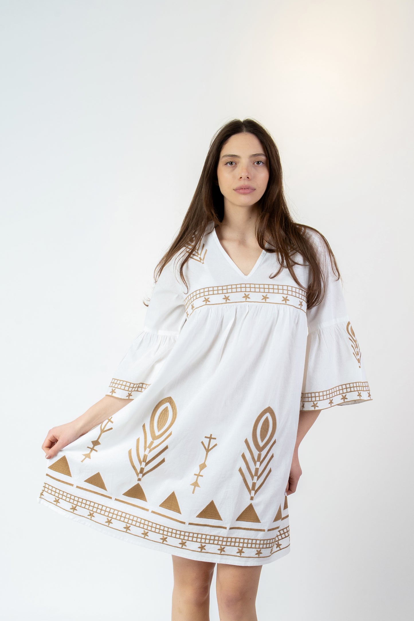 Geltrude - Abito fantasia bianco