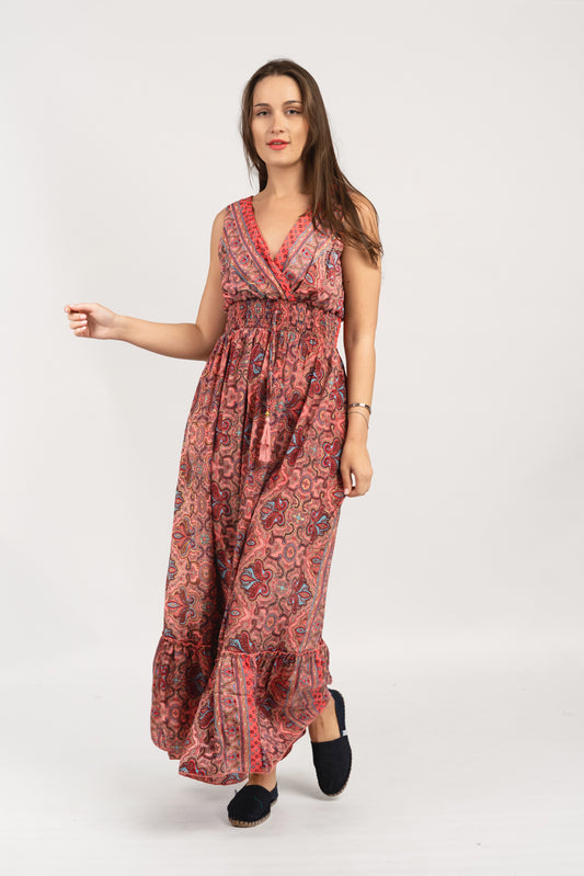 Caftan Dress - Agrigento - blue