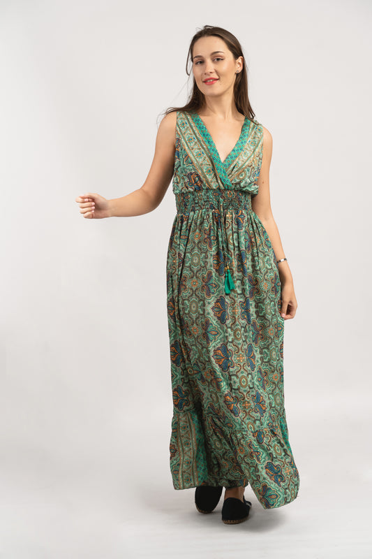 Caftan Dress - Agrigento - blue