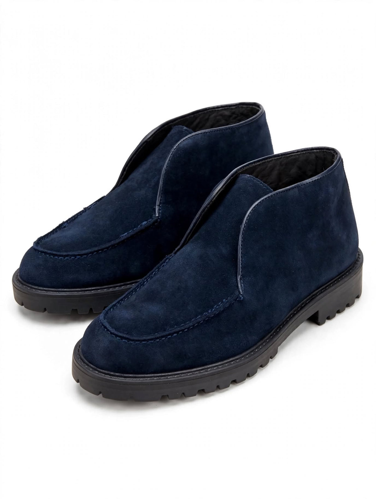 AMALIA - POLACCHINO UOMO IN CAMOCSCIO BLU