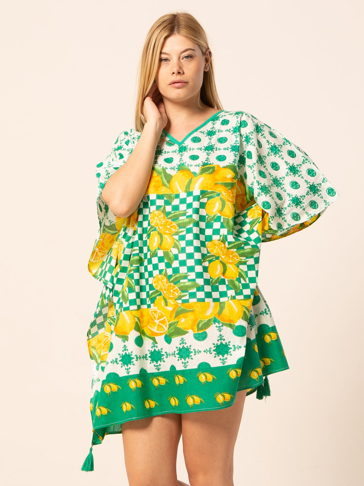 Caftan Dress - Agrigento - blue