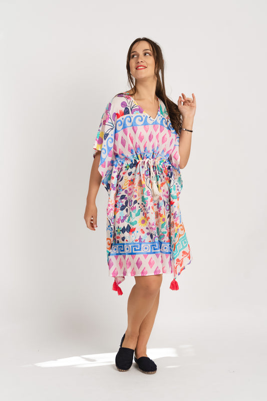Caftan Dress - Agrigento - blue