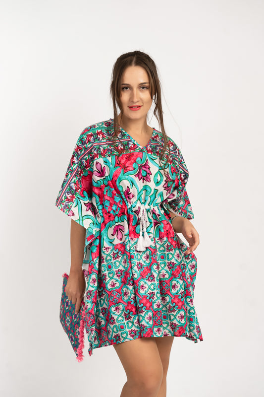 Caftan Dress - Agrigento - blue