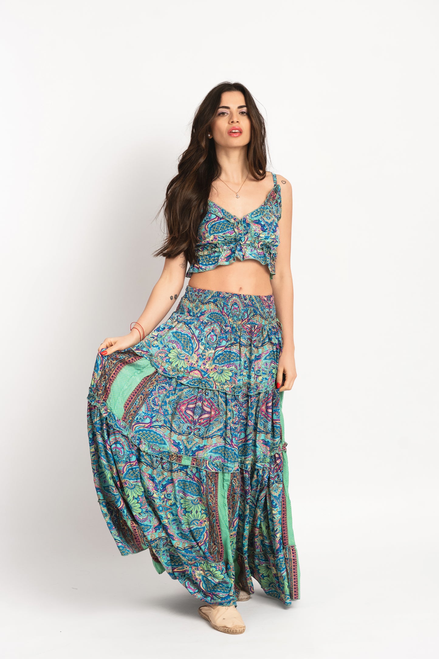 Caftan Dress - Agrigento - blue