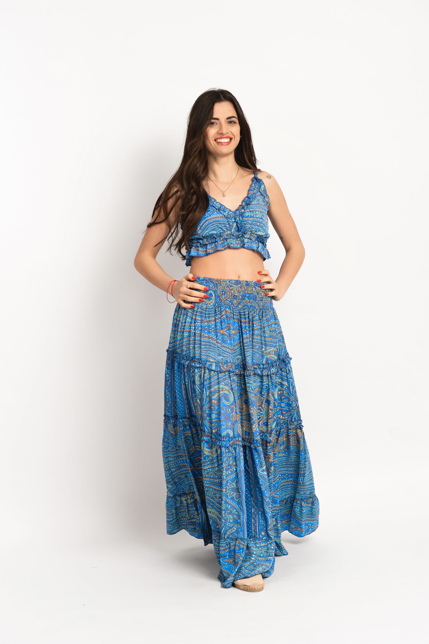 Caftan Dress - Agrigento - blue