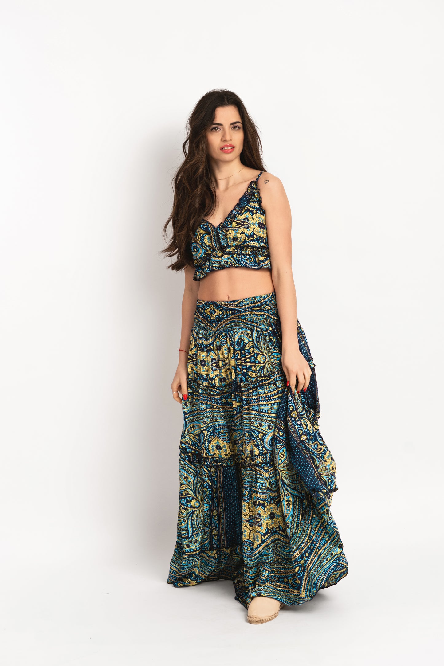 Caftan Dress - Agrigento - blue