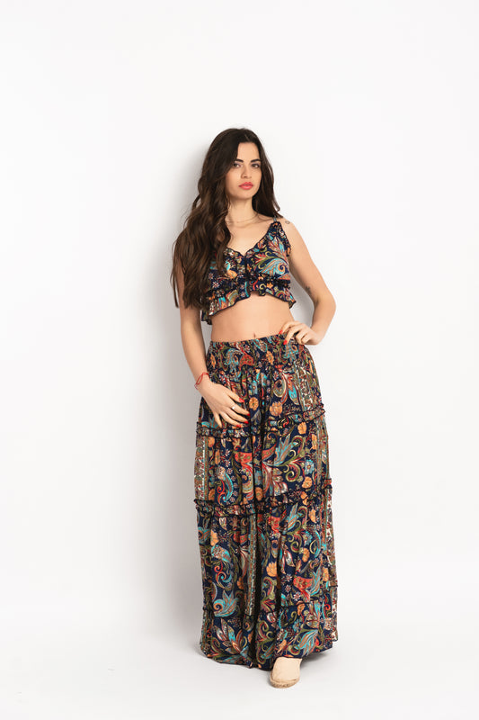 Caftan Dress - Agrigento - blue