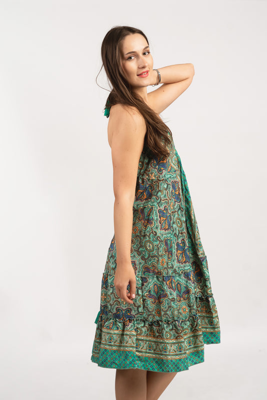 Caftan Dress - Agrigento - blue