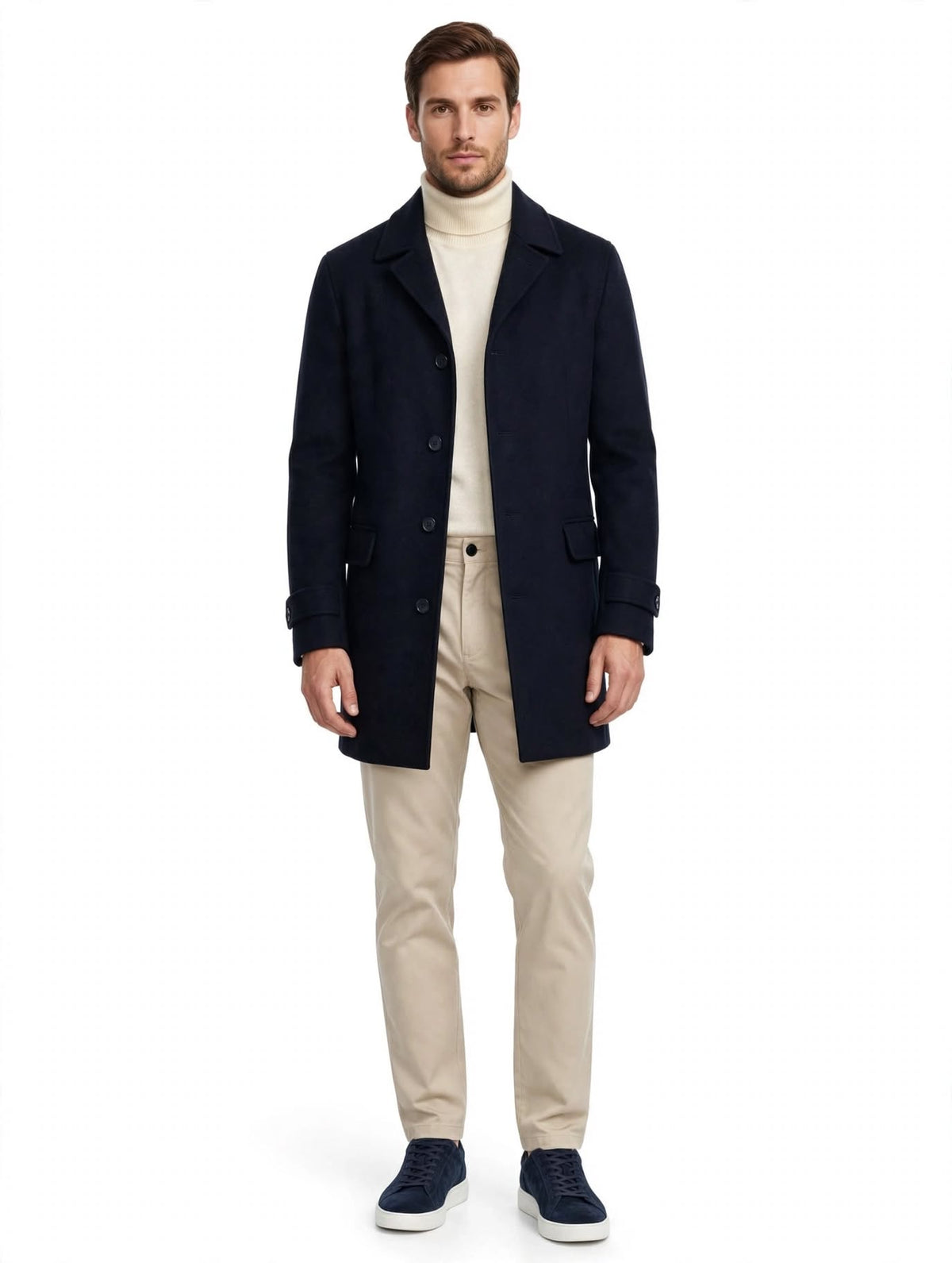 MOOD - CAPPOTTO CLASSICO BLU