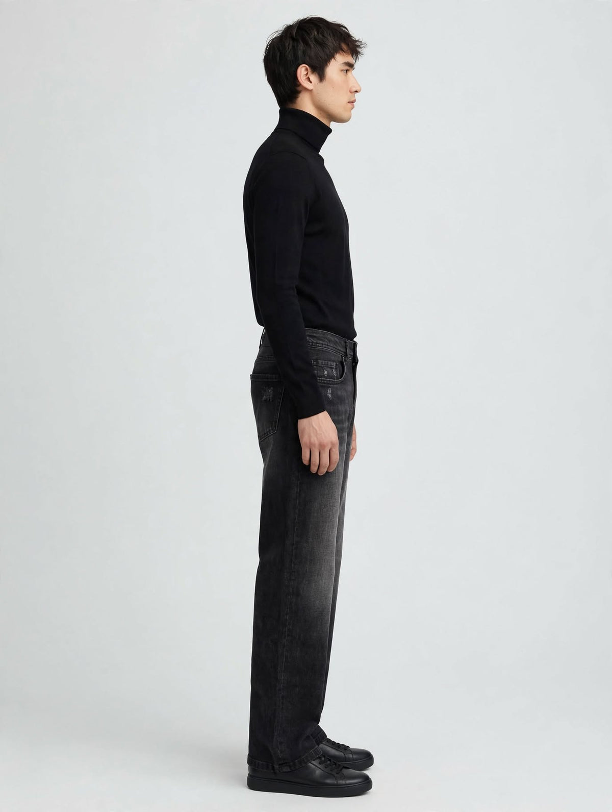 MOSTO - JEANS NERO LOOSE FIT