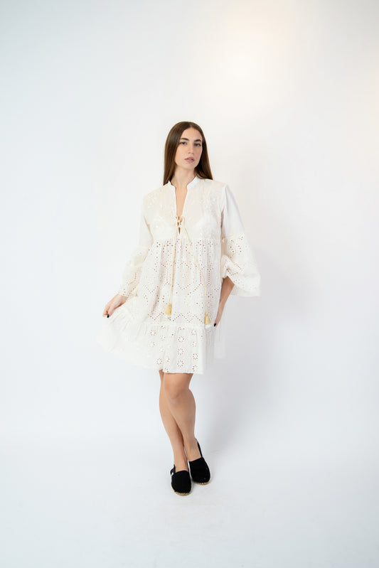 Paloma - Abito fantasia beige