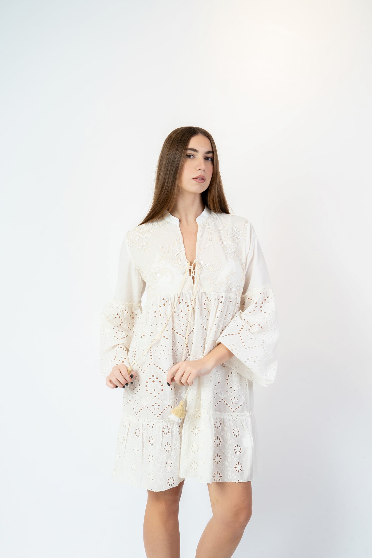 Paloma - Abito fantasia beige