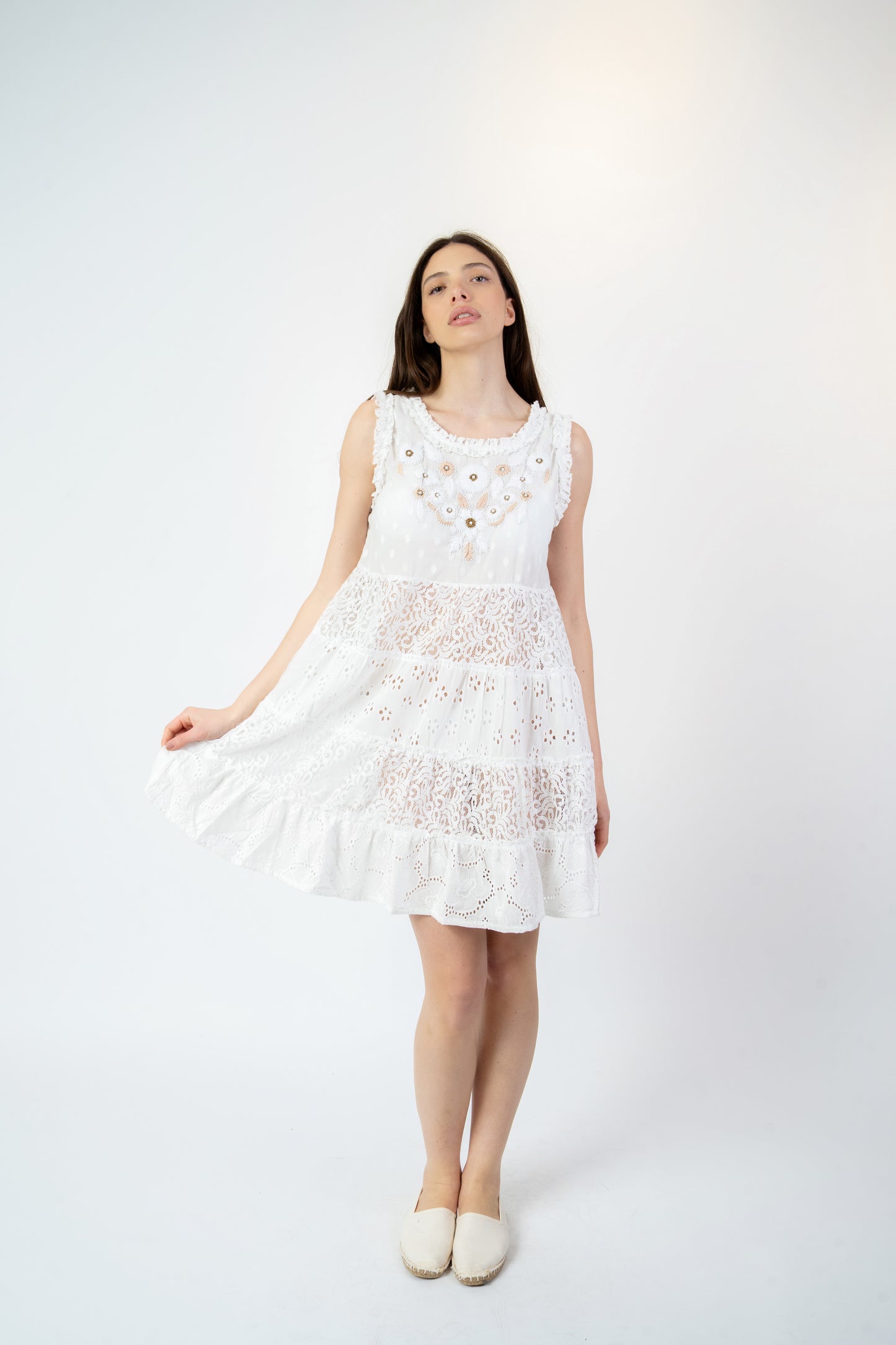 Pilar - Abito fantasia bianco