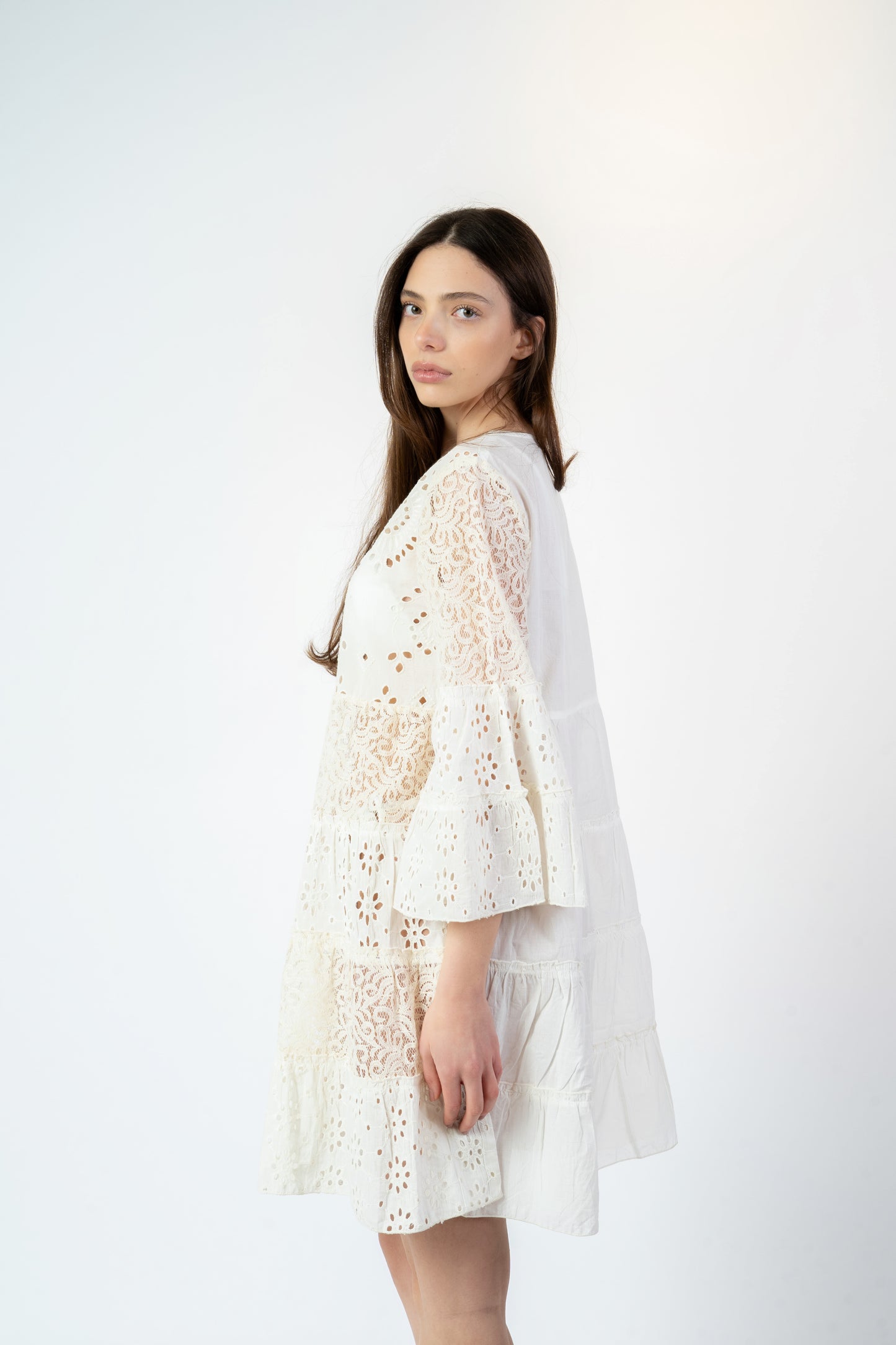 Rocio - Abito fantasia beige