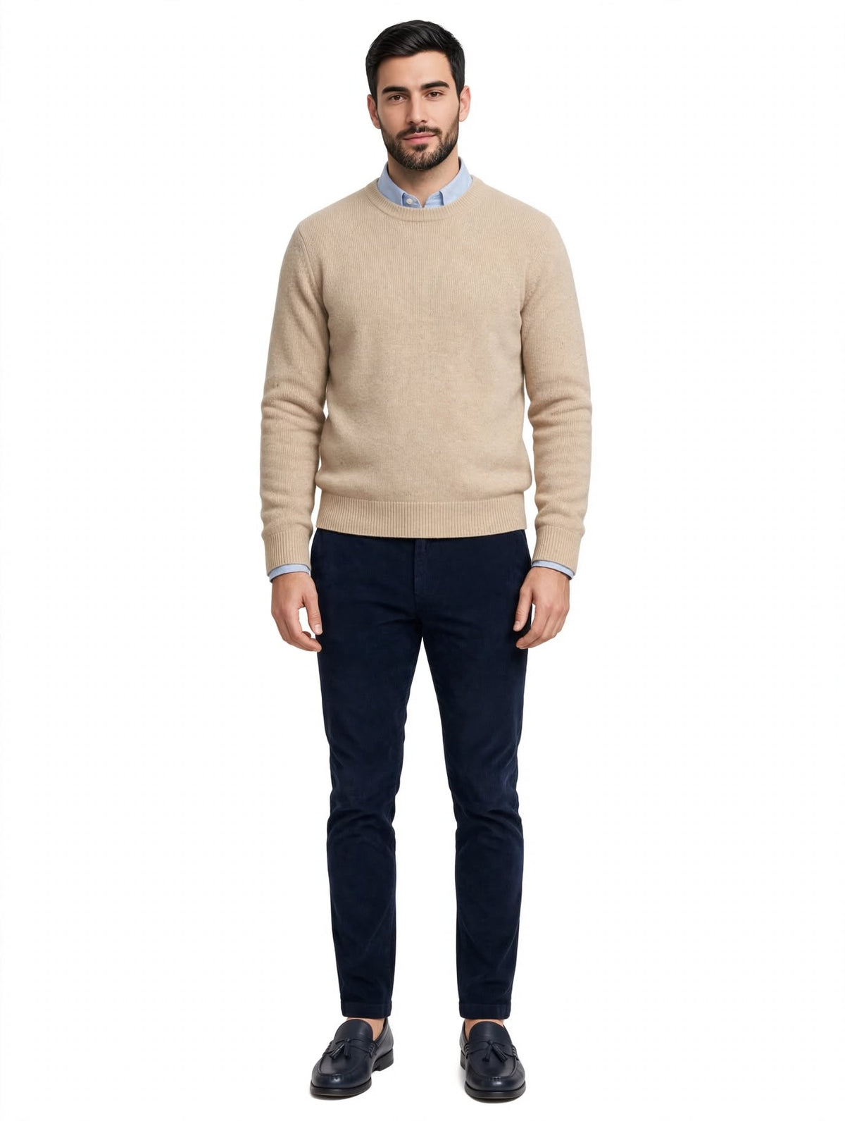 SILVER - PANTALONE VELLUTO BLU