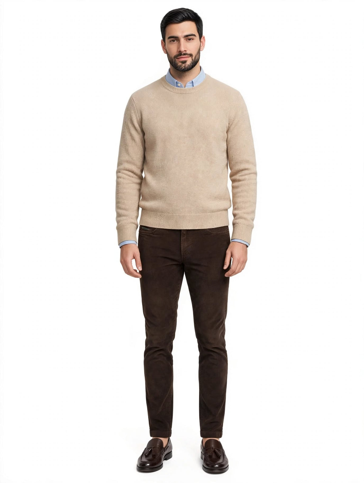 SILVER - PANTALONE VELLUTO MORO