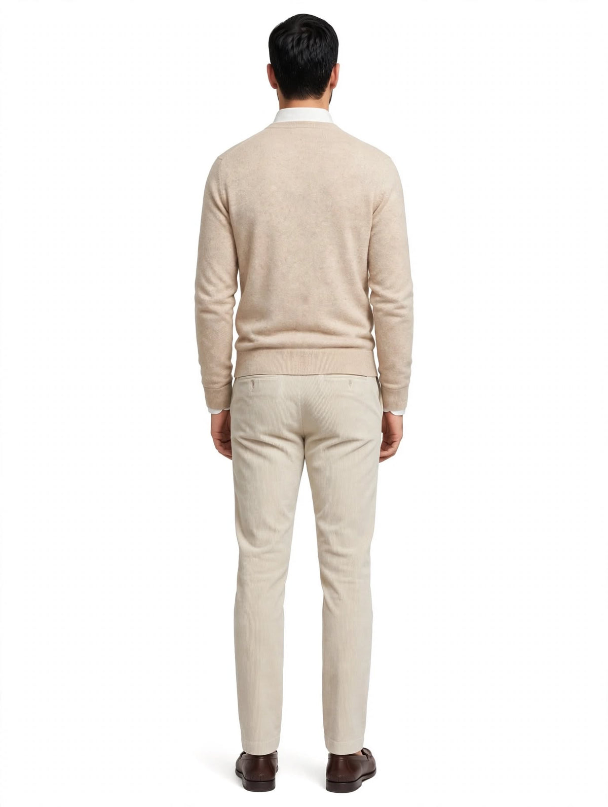 SILVER - PANTALONE VELLUTO PANNA