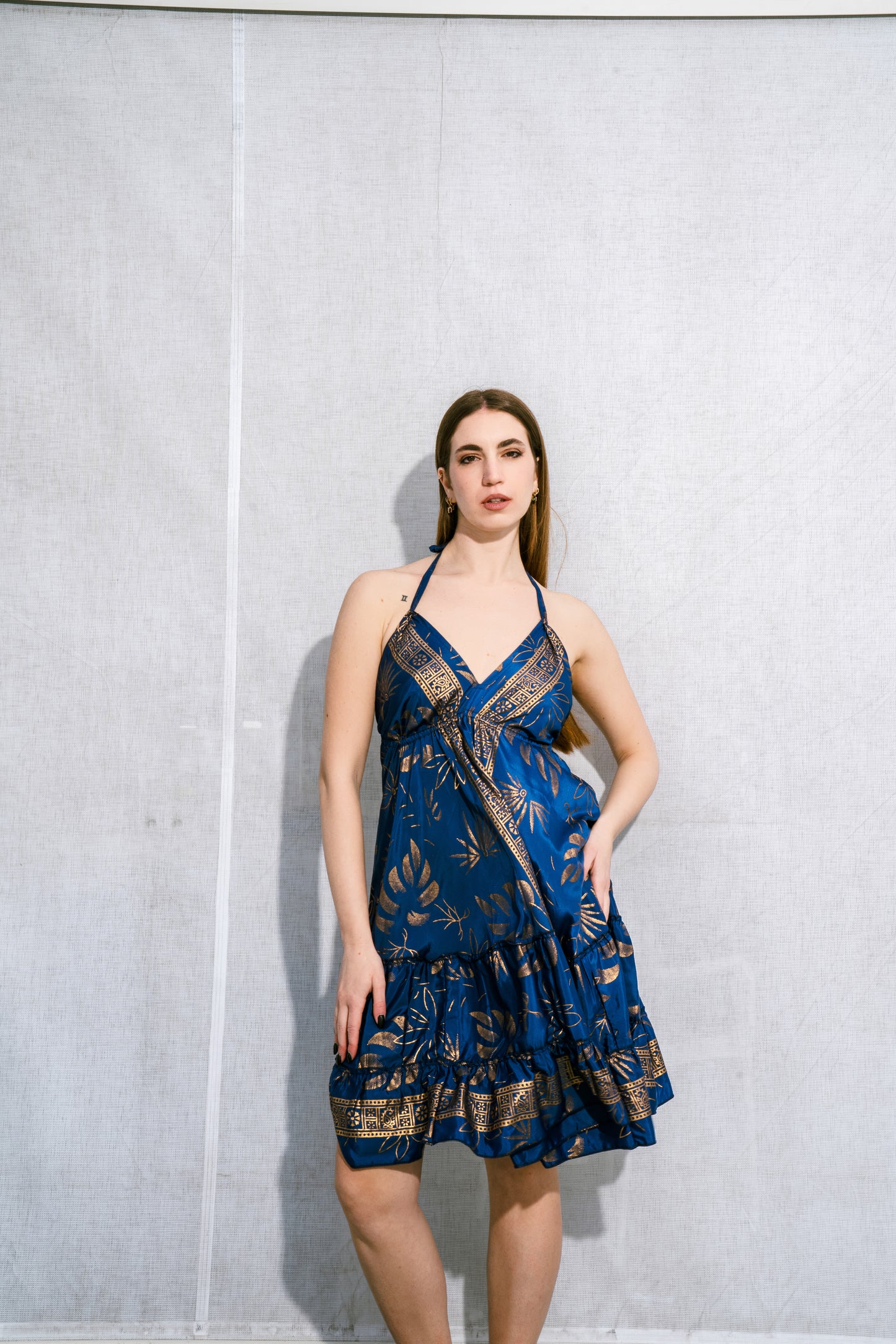 Megan- Abito fantasia Augusta blu