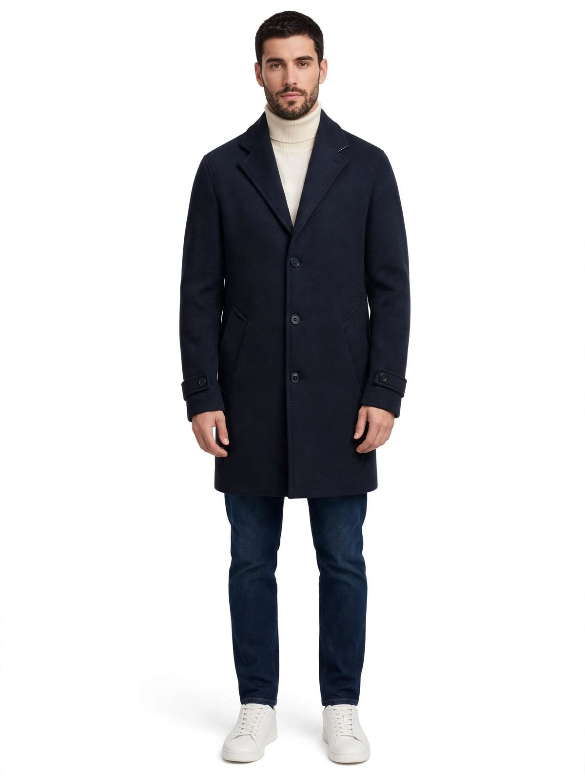 VIRTUS - CAPPOTTO MONOPETTO BLU