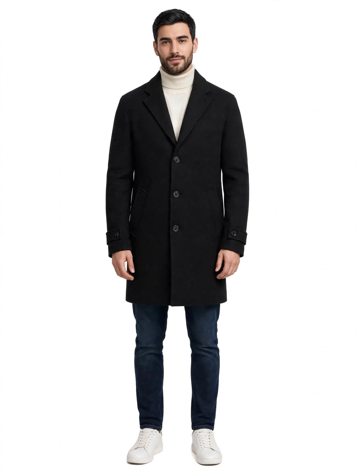 VIRTUS - CAPPOTTO MONOPETTO NERO