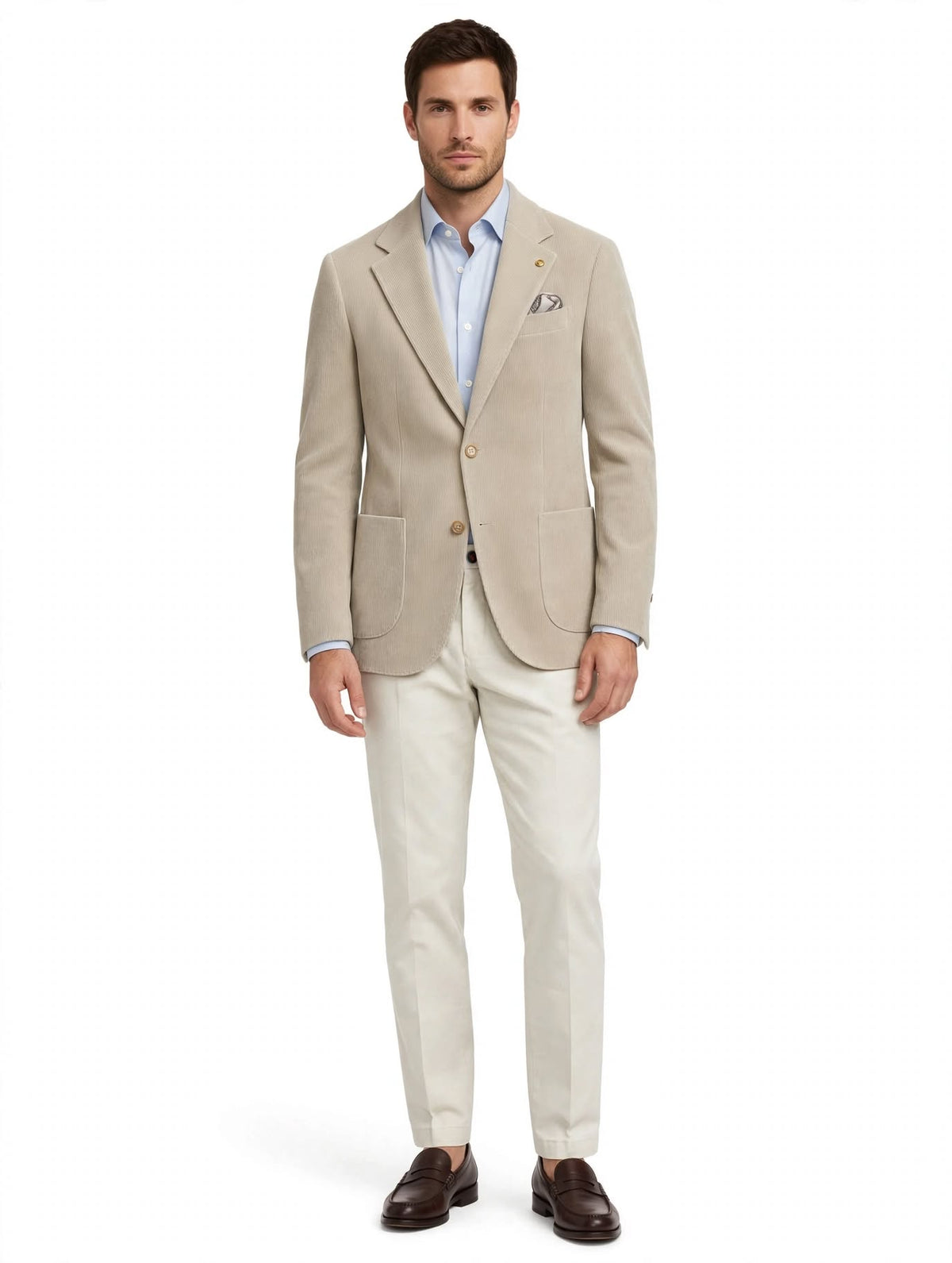 W1426 - GIACCA VELLUTO BEIGE