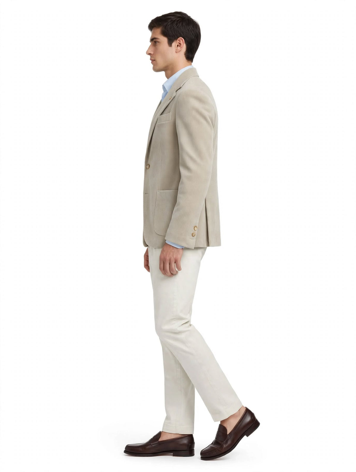 W1426 - GIACCA VELLUTO BEIGE