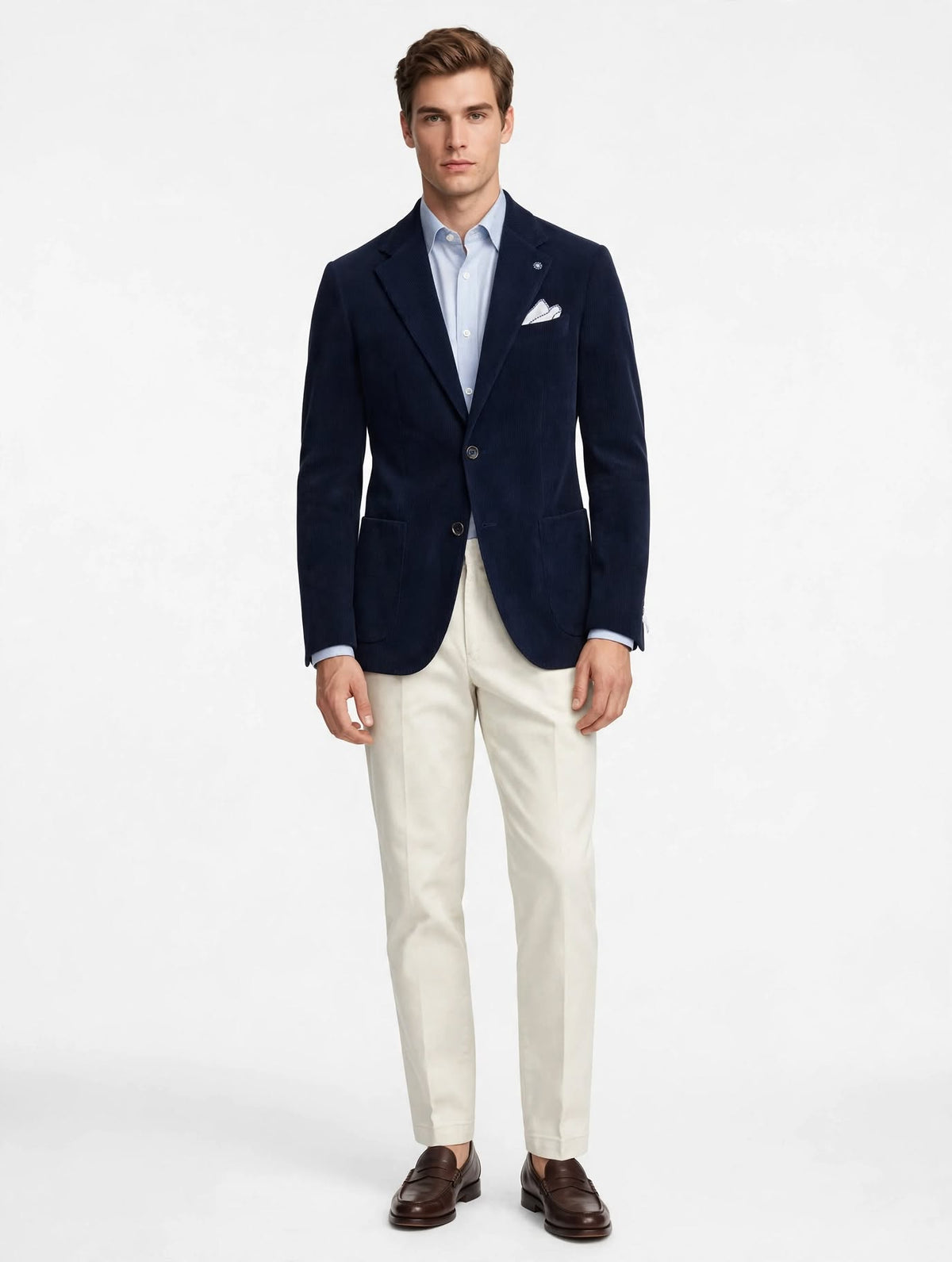 W1426 - GIACCA VELLUTO BLU