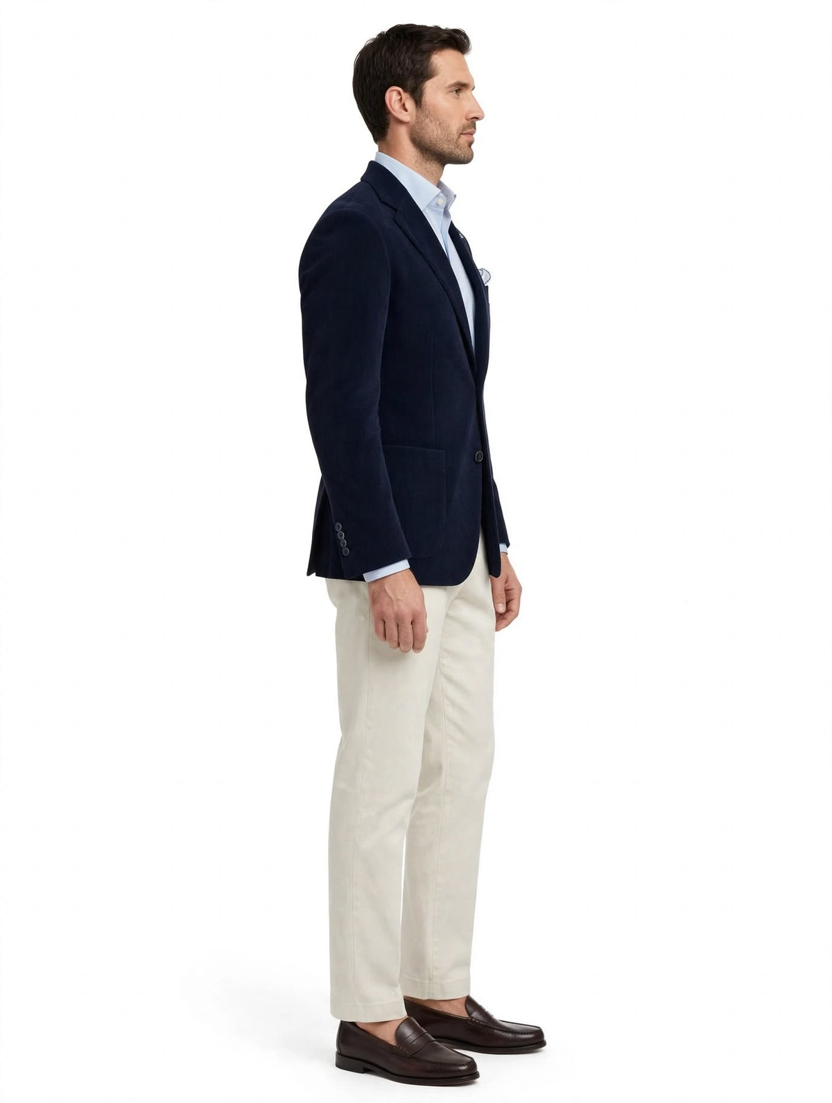 W1426 - GIACCA VELLUTO BLU