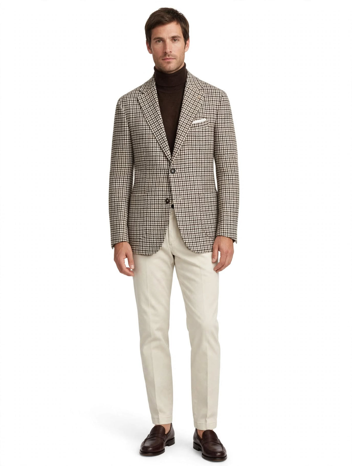 W1435 - GIACCA PIED DE POULE GRIGIO