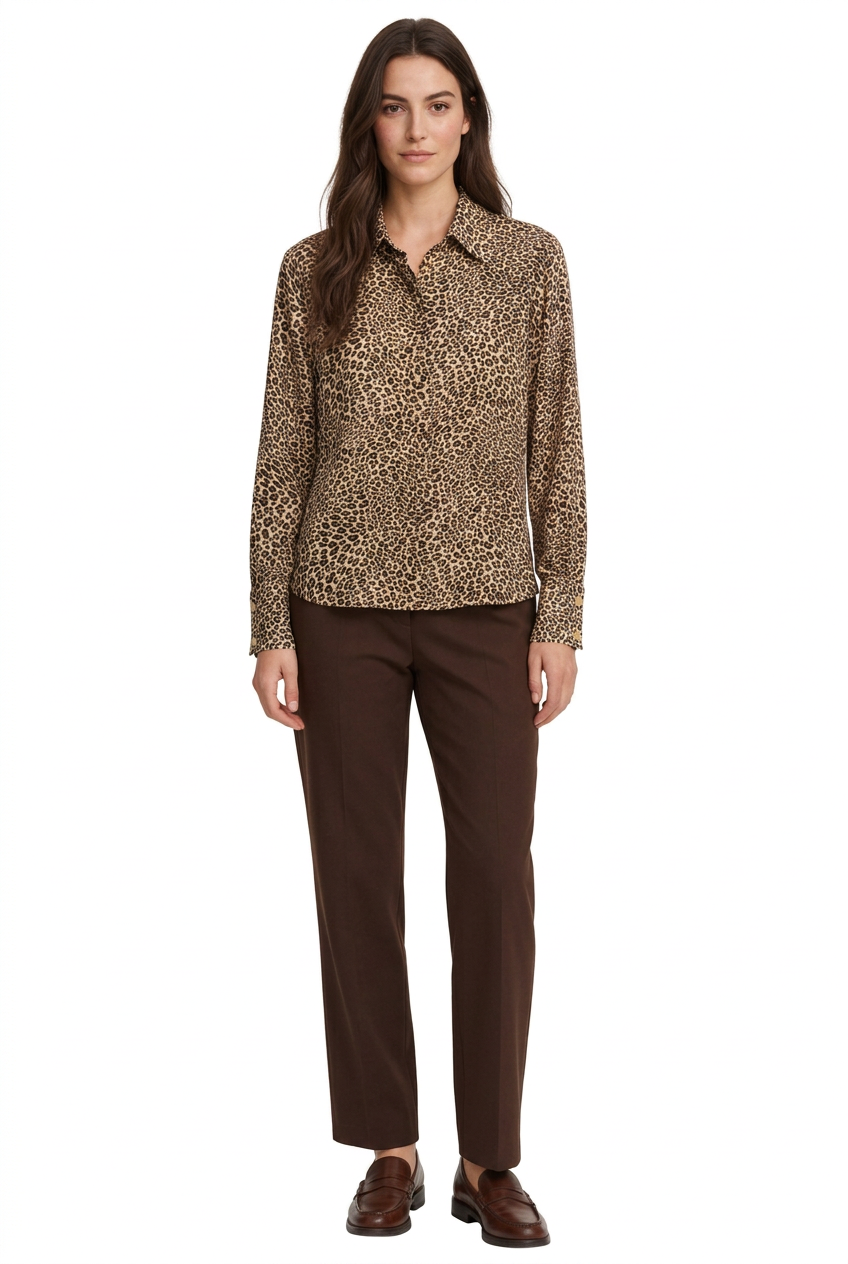 FAELAR - CAMICIA STAMPA ANIMALIER