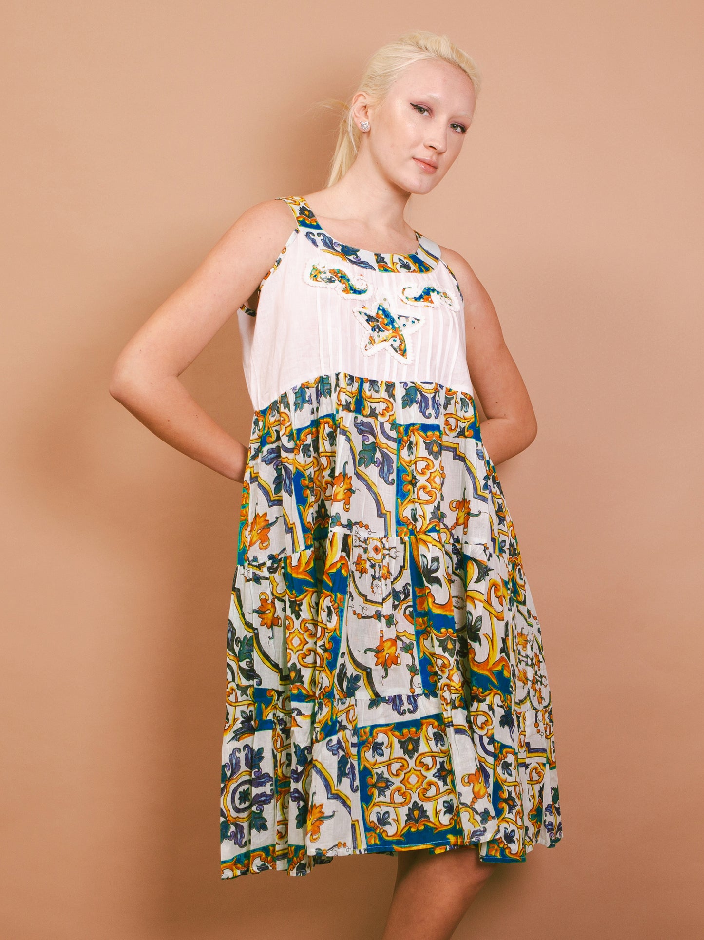 Armhole dress - Salina - blue